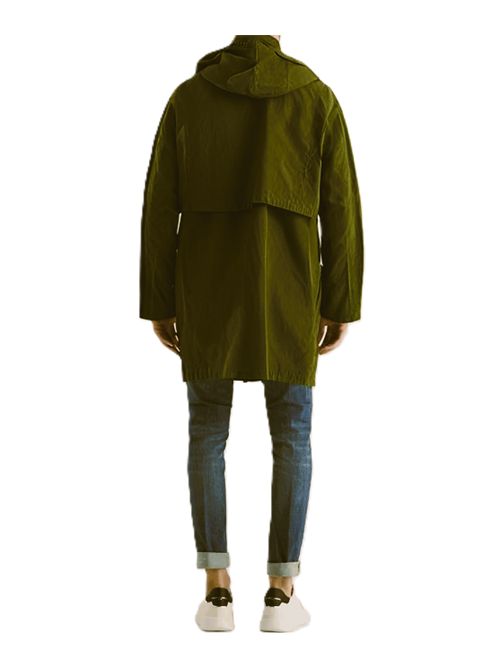 ADD parka con cappuccio in tessuto blu Add | 12AMHB16P4183.LARICE