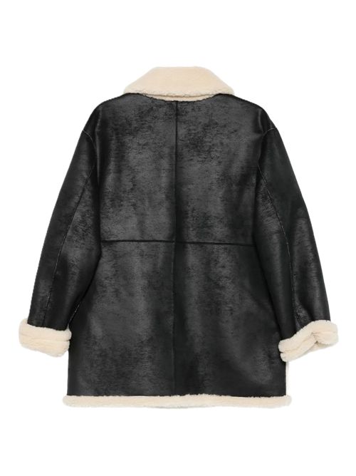 DUNST Giacca con bottoni in shearling sintetico nero Dunst | UDJU5D121BKBLACK