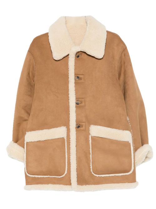 DUNST Giacca con bottoni in shearling sintetico Dunst | UDJU5D121CMCAMEL