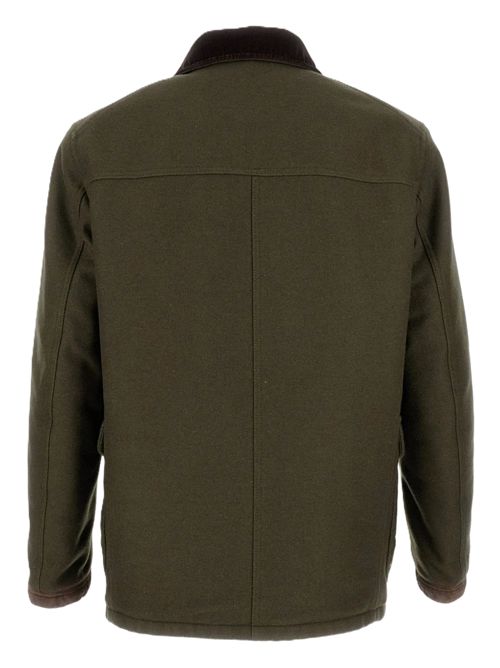 Fay Parka verde oliva con applicazione Fay | MAM1351148LXQ1V805