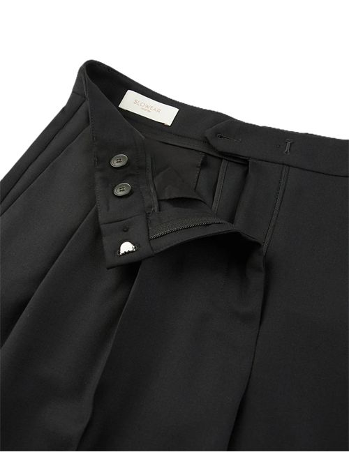 Pantaloni Ampi Sartoriali In Tela Di Lana Nera - INCOTEX Incotex | 171934D1272990