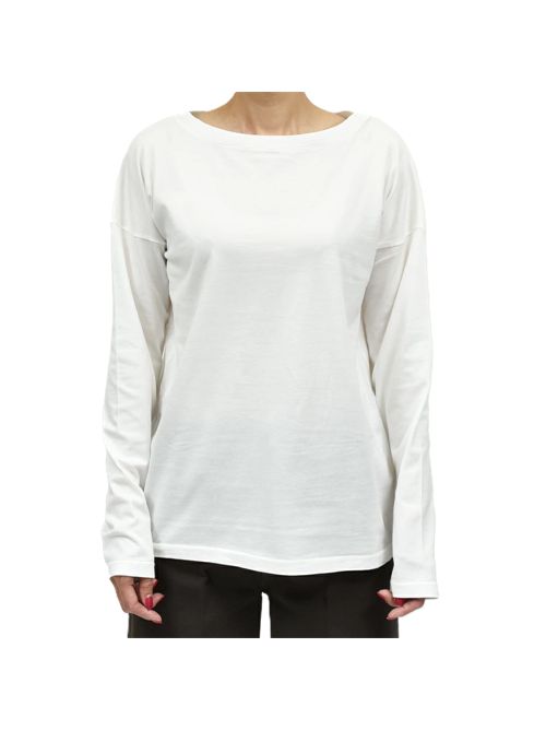 Maglietta bianca scollo a barca ma'ry'ya Maryya | YRJ200H1WHITE