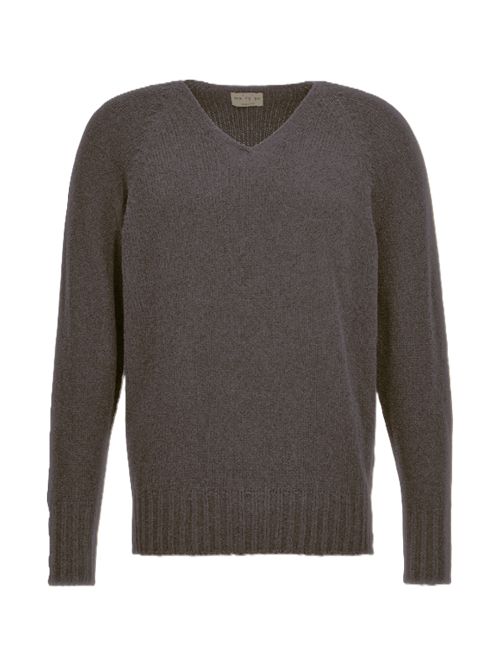 Ma'ry'ya Maglione v neck heavy mixcash Maryya | YRK017B4DKTAUPE