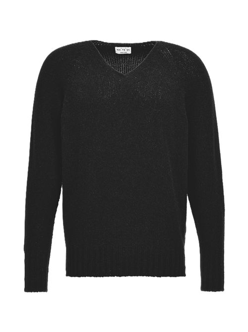 Ma'ry'ya Maglione v neck heavy mixcash Maryya | YRK017B8BLACK