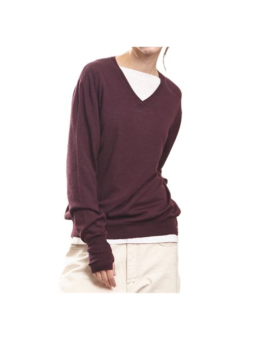 maglia V neck MA'RY'YA bordeaux Maryya | YRK021E5BORDEAUX