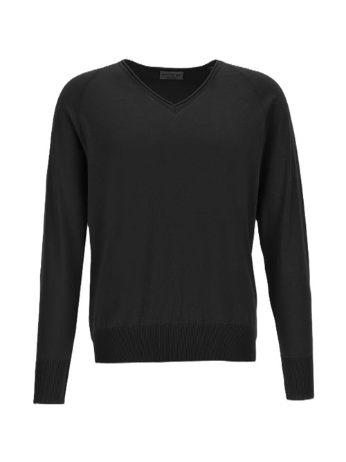 maglia V neck MA'RY'YA nero Maryya | YRK021E9BLACK