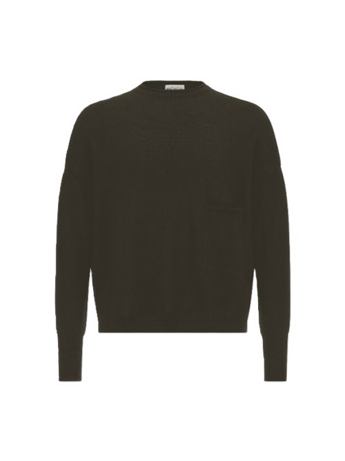 Ma'ry'ya maglione taupe in lana merino Maryya | YRK064D4TAUPE