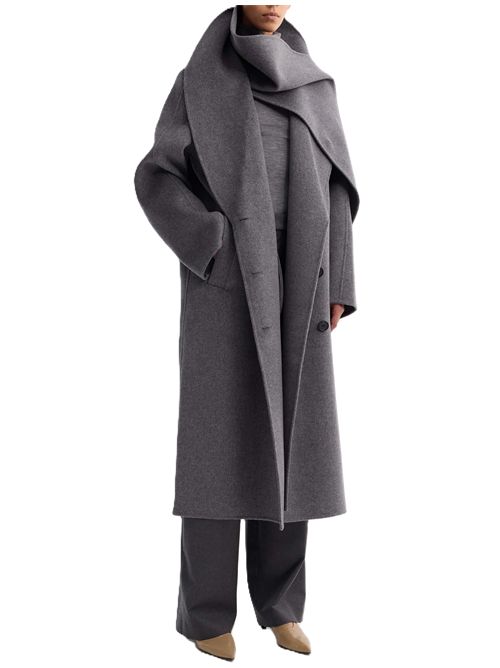 RO'HE Cappotto double face con sciarpa in lana e cashmere ROHE | 416-10-174030_301