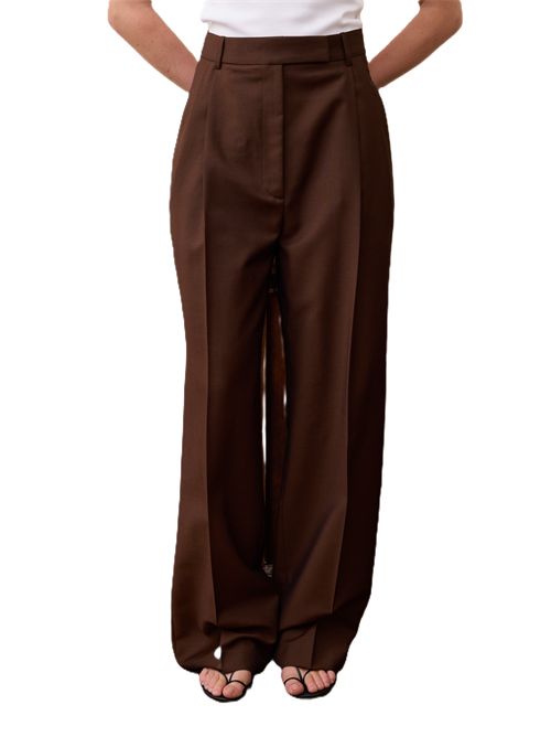 Pantaloni RÓHE con pieghe marroni ROHE | 416-30-024244_454