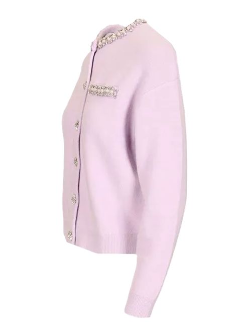 Self-portrait Donna Cardigan con finiture in cristallo SELF-PORTRAIT | 085C-LLILAC