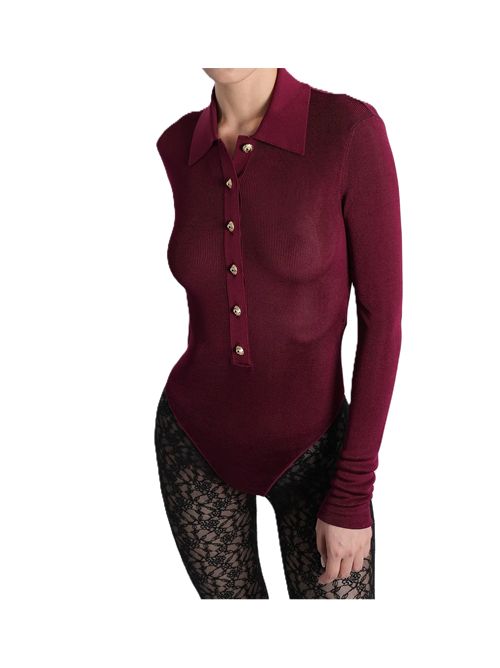 Self Portrait BODY IN VISCOSA bordeaux SELF-PORTRAIT | 113T-BUBURGUNDY