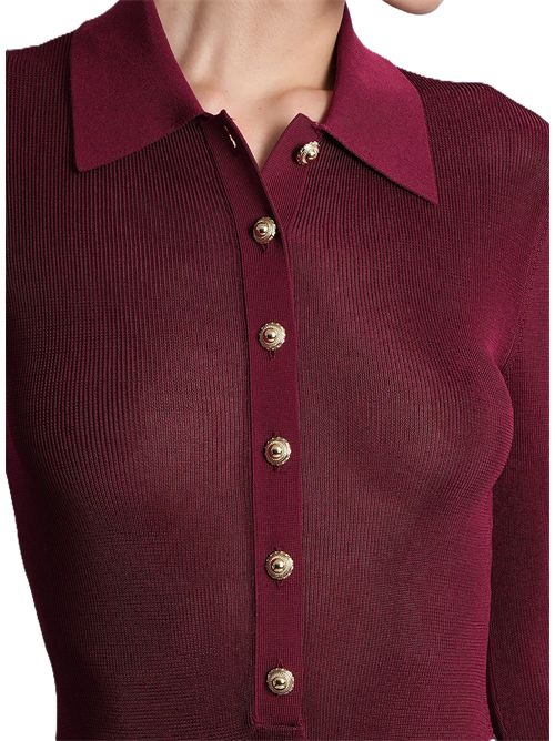 Self Portrait BODY IN VISCOSA bordeaux SELF-PORTRAIT | 113T-BUBURGUNDY