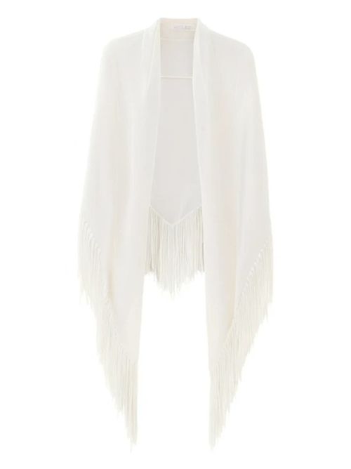 mantella con frange catherine Vanisè luna Vanisè | V51691LUNA