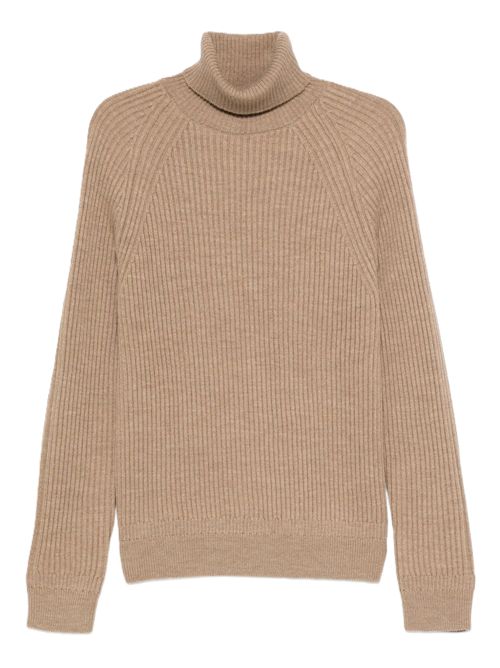 Zanone Maglione a coste con collo alto beige Zanone | 810225ZM284Z4210
