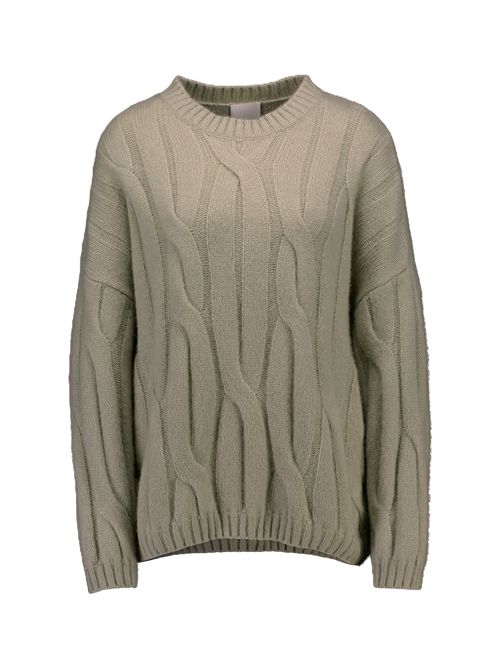 Pullover girocollo lavorato a maglia in misto cashmere e seta Allude | 265/7700248