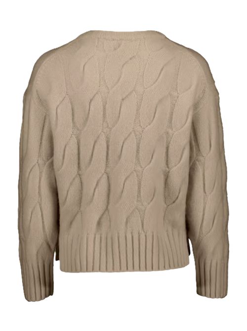 Pullover girocollo lavorato a maglia in misto cashmere e seta Allude | 265/7700248