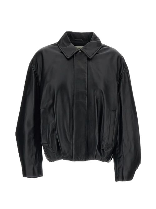 ArmaMelis leather boxy-fit jacket Arma | 003L266009.02BLACK