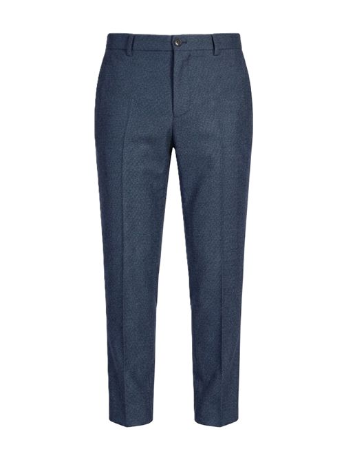 Pantaloni Gamba Diritta chicca lana e cashmere BERWICH | ZG1202XBLUE
