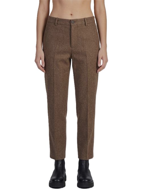 Pantaloni Gamba Diritta chicca lana e cashmere BERWICH | ZG1202XLTBROW