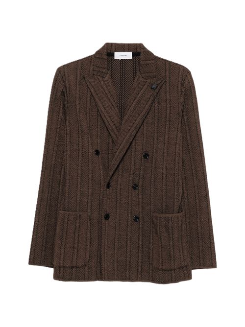 giacca maglia uomo Lardini marrone Lardini | CNLJM57AC67004850MA