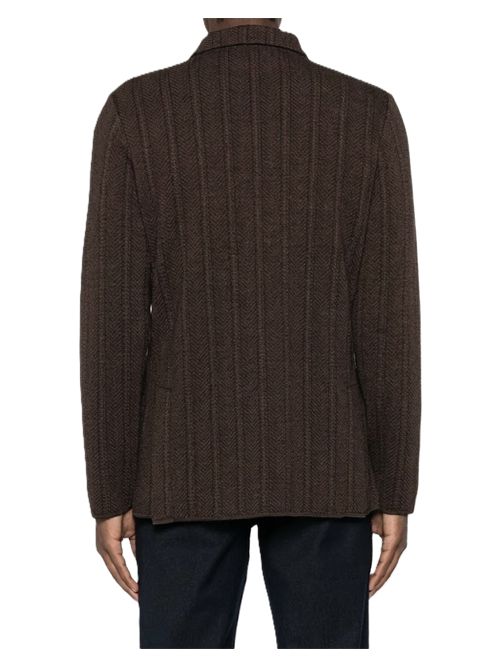 giacca maglia uomo Lardini marrone Lardini | CNLJM57AC67004850MA