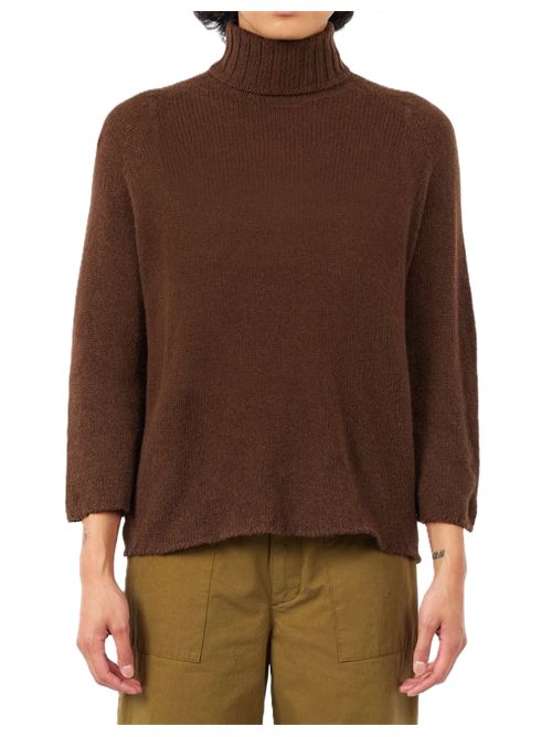 Turtle Neck camel-cash Ma'ry'ya | YTK023D4BROWN