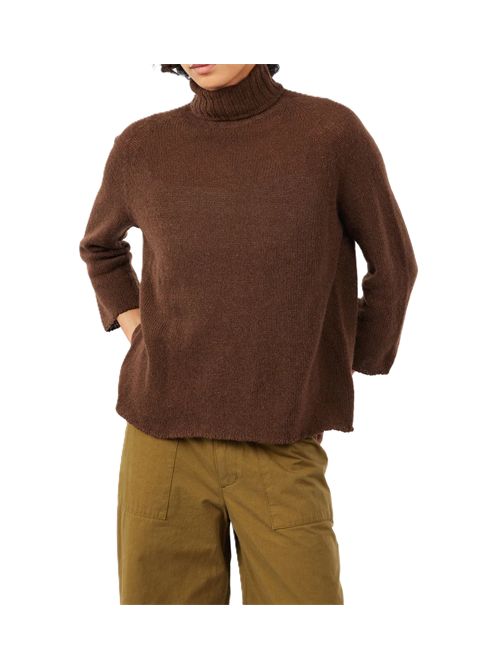 Turtle Neck camel-cash Ma'ry'ya | YTK023D4BROWN