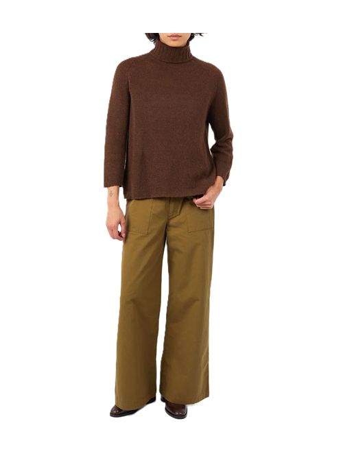 Turtle Neck camel-cash Ma'ry'ya | YTK023D4BROWN