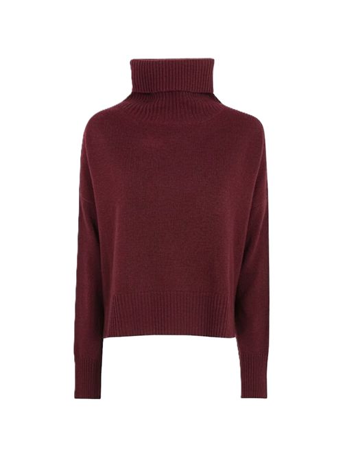 Ma'ry'yaroll-neck knitted sweater Ma'ry'ya | YTK041C11BORDEAUX