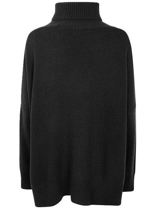 Poncho t.neck mixcash Ma'ry'ya | YTK053C8BLACK