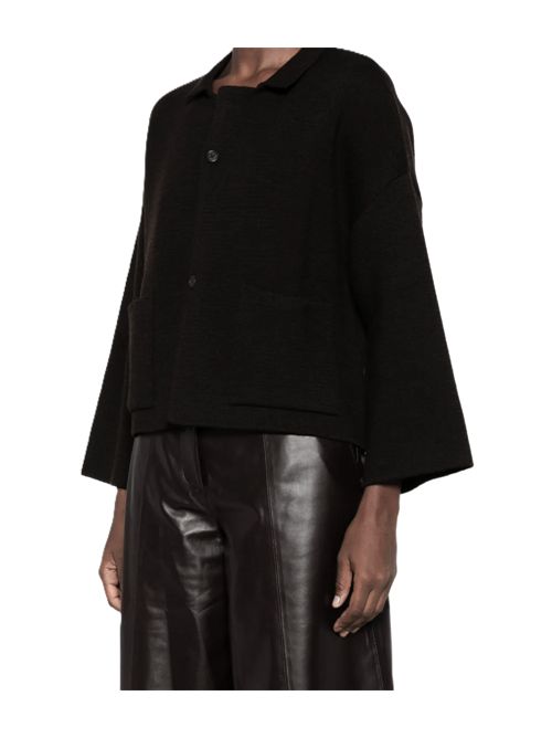 Giacca Cardigan a maniche ampie con bottoni Ma'ry'ya | YTK065E12BLACK