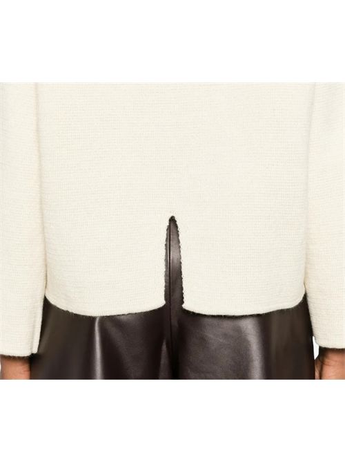 Giacca Cardigan a maniche ampie con bottoni Ma'ry'ya | YTK065E1WHITE