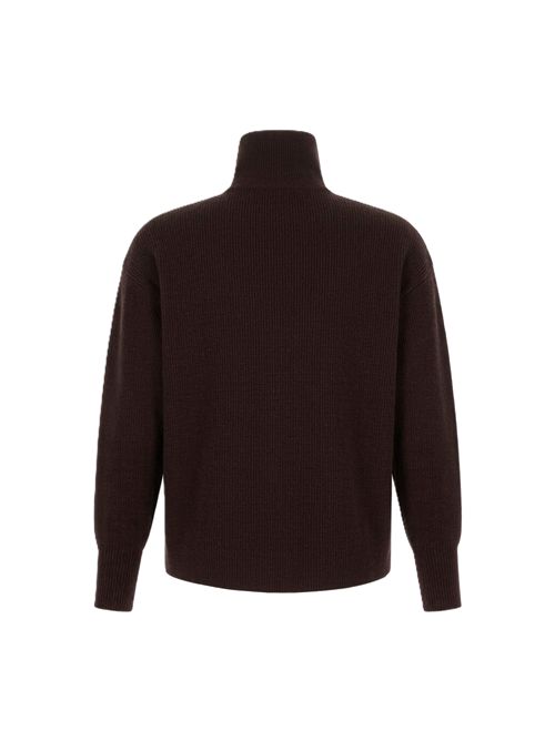 Full zip t.neck Ma'ry'ya | YTK076E6BROWN