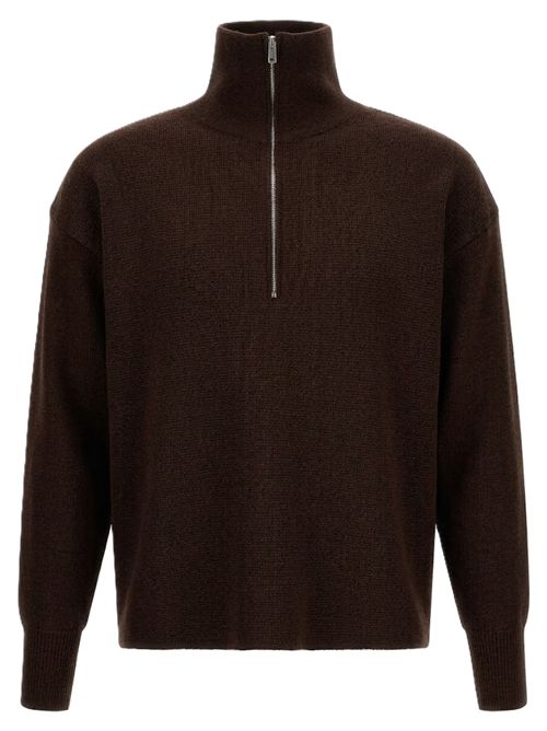 Half-Zip High Neck Ma'ry'ya | YTK077E6BROWN