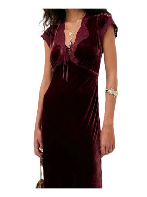 Amari dress bordeaux Rixo | 010.05102.426.07666BORDEAUX