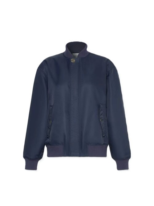 spxangelo Bomber oversize in tessuto antigoccia blu notte SportMax | 2622026011600008BLU