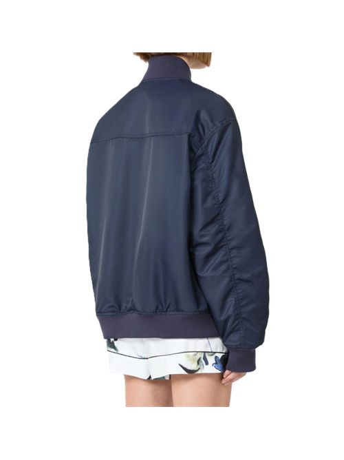 spxangelo Bomber oversize in tessuto antigoccia blu notte SportMax | 2622026011600008BLU