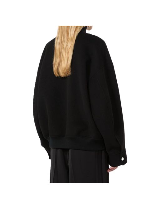Bomber in double di pura lana - nero SportMax | 2622086041600013NERO