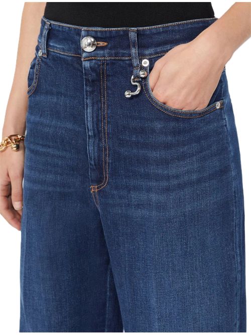 spdufo Denim cropped a vita bassa - blu marino SportMax | 2622186095600007