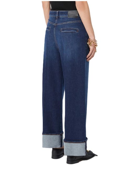 spdufo Denim cropped a vita bassa - blu marino SportMax | 2622186095600007