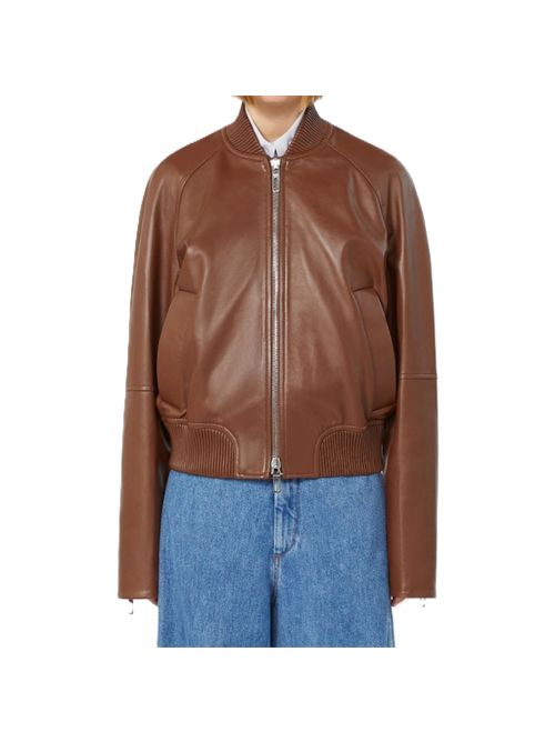 Bomber in nappa - marrone cognac SportMax | 2622446011600001COGNAC