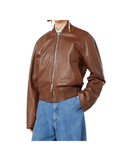 Bomber in nappa - marrone cognac SportMax | 2622446011600001COGNAC