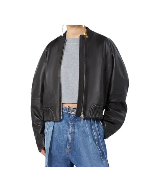 spxamour Bomber in nappa - nero SportMax | 2622446011600002NERO