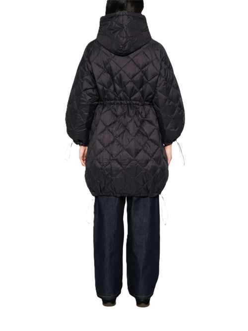 Cappotto trapuntato con cappuccio TAION | 106CPCIBLACK