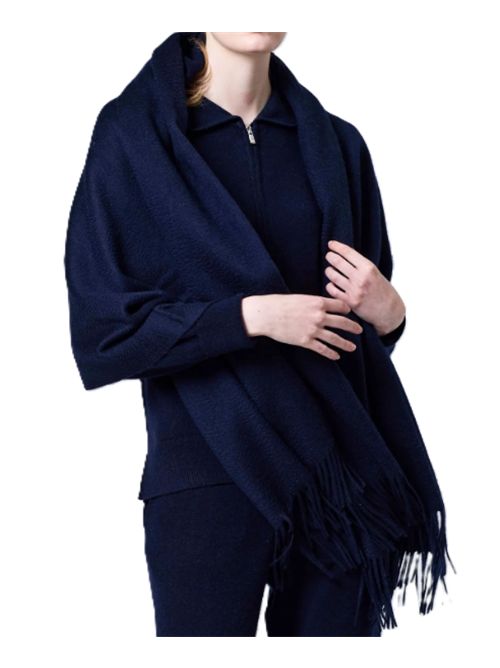 Sciarpa/stola double-face oversize TAION | CMSTCI70CM×175CMD.NAVY