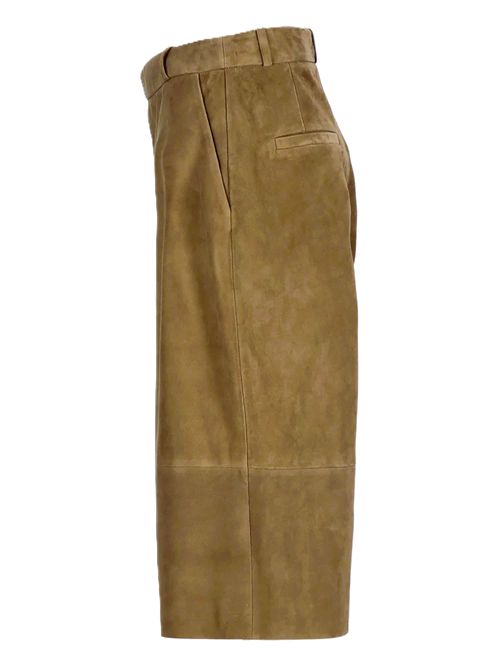 ARMAJina lamb suede shorts Arma | 005L261028.02OLIVE