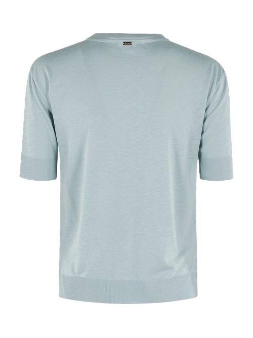 HERNOT-Shirt Girocollo Azzurro Minerale HERNO | JG000223D520569024