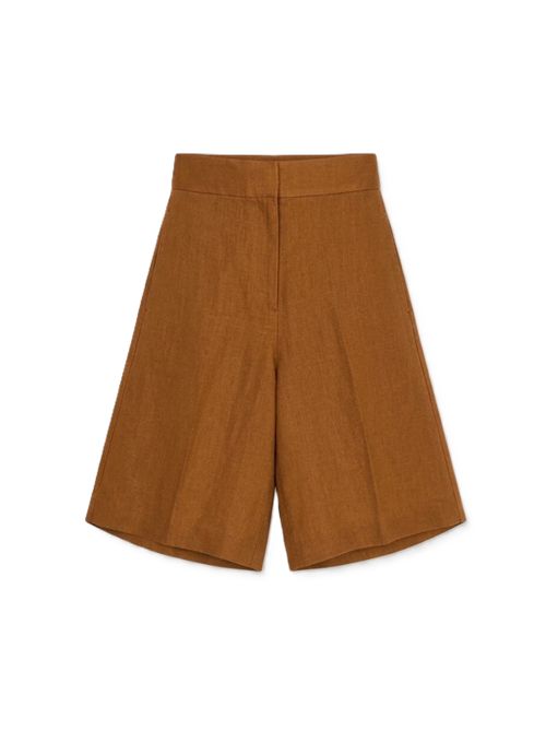 Incotex Bermuda wide fit in lino noce Incotex | 171954D7058611