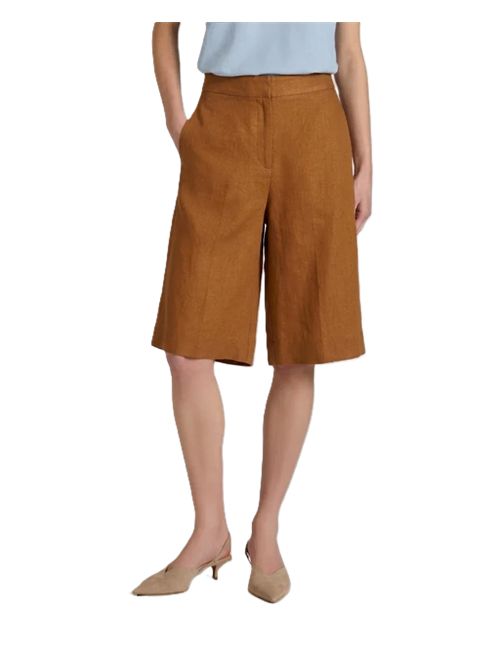 Incotex Bermuda wide fit in lino noce Incotex | 171954D7058611