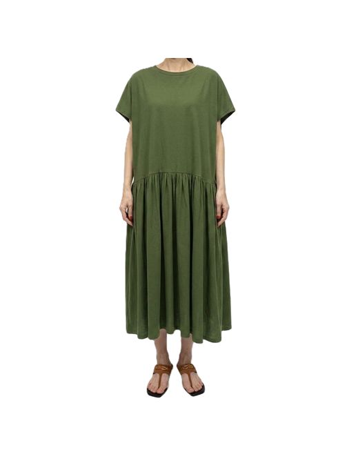 Abito con volant  Ma'ry'ya verde Ma'ry'ya | YSJ122I7MOSSGREEN